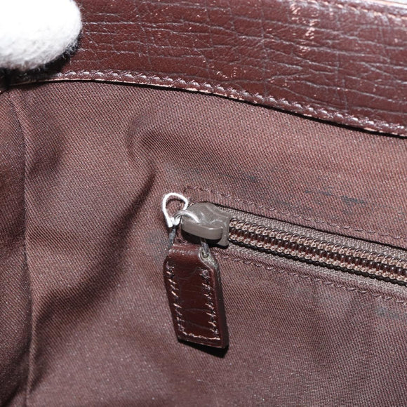 GUCCI GG Supreme Tote Bag PVC Beige Silver 141976 Auth ka1243