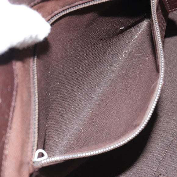 GUCCI GG Supreme Tote Bag PVC Beige Silver 141976 Auth ka1243