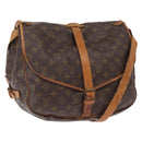 LOUIS VUITTON Monogram Saumur 35 Shoulder Bag M42254 LV Auth ka1244-1