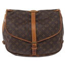 LOUIS VUITTON Monogram Saumur 35 Shoulder Bag M42254 LV Auth ka1244-13