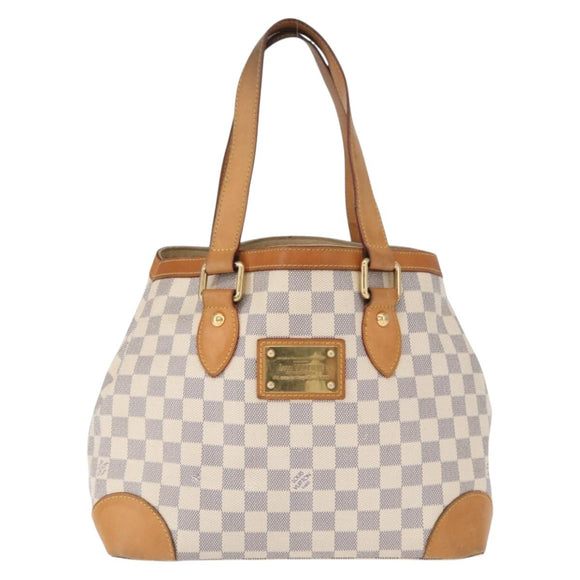 LOUIS VUITTON Damier Azur Hampstead PM Tote Bag N51207 LV Auth ka1245