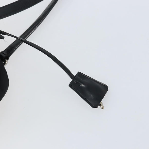 PRADA Hand Bag Nylon Black Silver Auth ka1246