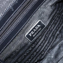 PRADA Hand Bag Nylon Black Silver Auth ka1246-22