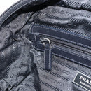 PRADA Hand Bag Nylon Black Silver Auth ka1246-25