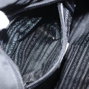 PRADA Hand Bag Nylon Black Silver Auth ka1246-26