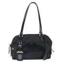 PRADA Hand Bag Nylon Black Silver Auth ka1246-13