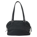 PRADA Hand Bag Nylon Black Silver Auth ka1246-2