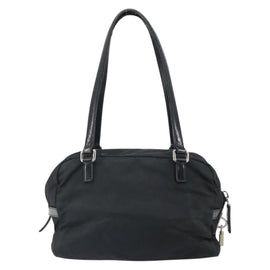 PRADA Hand Bag Nylon Black Silver Auth ka1246 - 0
