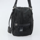 PRADA Hand Bag Nylon Black Silver Auth ka1246-3