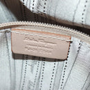 Salvatore Ferragamo Hand Bag Patent leather Yellow Silver Auth ka1247-25