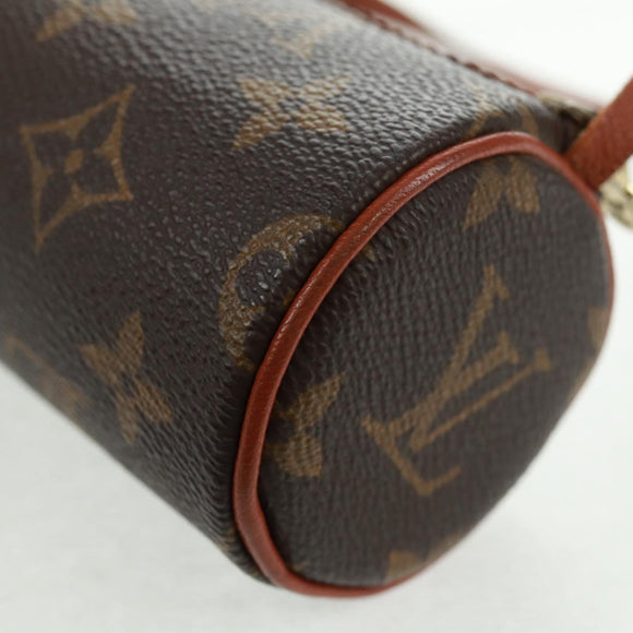 LOUIS VUITTON Monogram Papillon Pouch LV Auth ka1248
