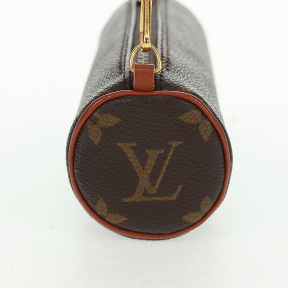 LOUIS VUITTON Monogram Papillon Pouch LV Auth ka1248