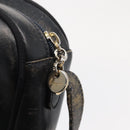 Salvatore Ferragamo Shoulder Bag Leather Navy Gold Auth ka1249-10