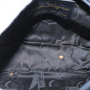 Salvatore Ferragamo Shoulder Bag Leather Navy Gold Auth ka1249-11