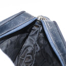 Salvatore Ferragamo Shoulder Bag Leather Navy Gold Auth ka1249-19
