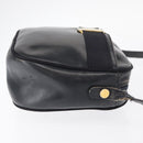 Salvatore Ferragamo Shoulder Bag Leather Navy Gold Auth ka1249-3