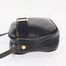 Salvatore Ferragamo Shoulder Bag Leather Navy Gold Auth ka1249-4