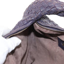 BOTTEGA VENETA INTRECCIATO Hobo Shoulder Bag Leather Purple 115653 Auth ka125-19