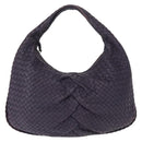 BOTTEGA VENETA INTRECCIATO Hobo Shoulder Bag Leather Purple 115653 Auth ka125-13