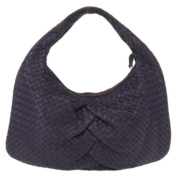 BOTTEGA VENETA INTRECCIATO Hobo Shoulder Bag Leather Purple 115653 Auth ka125 - 0