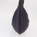 BOTTEGA VENETA INTRECCIATO Hobo Shoulder Bag Leather Purple 115653 Auth ka125-4