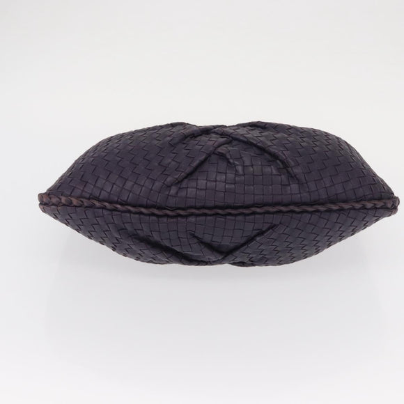 BOTTEGA VENETA INTRECCIATO Hobo Shoulder Bag Leather Purple 115653 Auth ka125