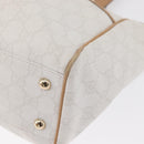 GUCCI GG Supreme Tote Bag PVC White Gold 264221 Auth ka1250-11