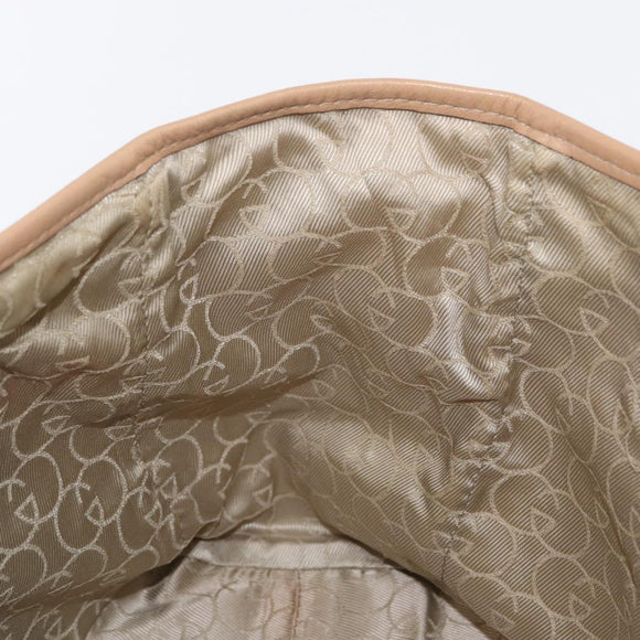 GUCCI GG Supreme Tote Bag PVC White Gold 264221 Auth ka1250