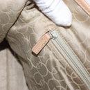 GUCCI GG Supreme Tote Bag PVC White Gold 264221 Auth ka1250-18