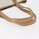 GUCCI GG Supreme Tote Bag PVC White Gold 264221 Auth ka1250-7