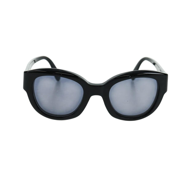 CHANEL Sunglasses plastic Black CC Auth ka1252