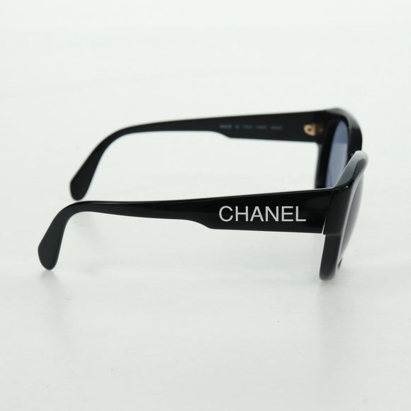CHANEL Sunglasses plastic Black CC Auth ka1252