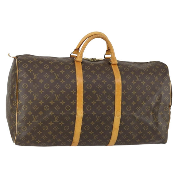 LOUIS VUITTON Monogram Keepall 60 Boston Bag M41422 LV Auth ka1255