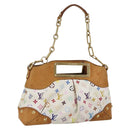 LOUIS VUITTON Monogram Multicolor Judy MM Hand Bag 2way White M40255 Auth ka1257-1
