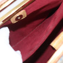 LOUIS VUITTON Monogram Multicolor Judy MM Hand Bag 2way White M40255 Auth ka1257-11