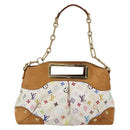 LOUIS VUITTON Monogram Multicolor Judy MM Hand Bag 2way White M40255 Auth ka1257-13