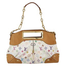 LOUIS VUITTON Monogram Multicolor Judy MM Hand Bag 2way White M40255 Auth ka1257-2