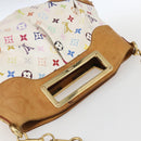 LOUIS VUITTON Monogram Multicolor Judy MM Hand Bag 2way White M40255 Auth ka1257-6