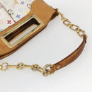 LOUIS VUITTON Monogram Multicolor Judy MM Hand Bag 2way White M40255 Auth ka1257-7