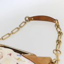 LOUIS VUITTON Monogram Multicolor Judy MM Hand Bag 2way White M40255 Auth ka1257-8