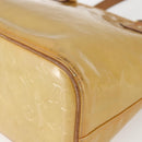 LOUIS VUITTON Monogram Vernis Houston Hand Bag Beige M91004 LV Auth ka1258-15