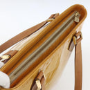 LOUIS VUITTON Monogram Vernis Houston Hand Bag Beige M91004 LV Auth ka1258-6