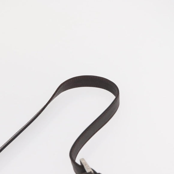 FENDI Zucca Canvas Mamma Baguette Shoulder Bag Black Brown Auth ka126