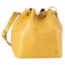 LOUIS VUITTON Epi Petit Noe Shoulder Bag Yellow M44109 LV Auth ka1265-1
