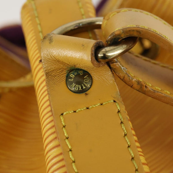 LOUIS VUITTON Epi Petit Noe Shoulder Bag Yellow M44109 LV Auth ka1265