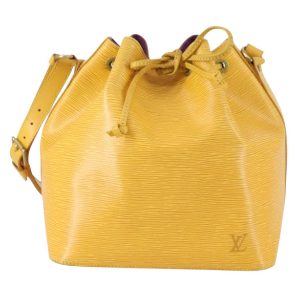 LOUIS VUITTON Epi Petit Noe Shoulder Bag Yellow M44109 LV Auth ka1265