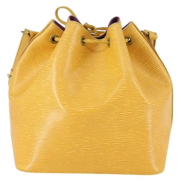 LOUIS VUITTON Epi Petit Noe Shoulder Bag Yellow M44109 LV Auth ka1265