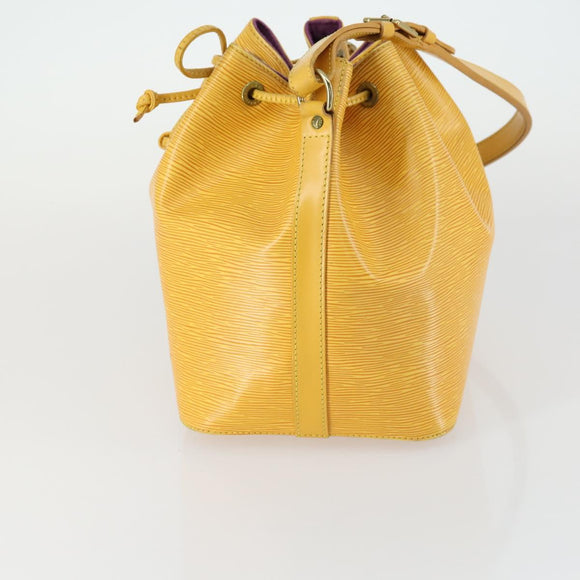 LOUIS VUITTON Epi Petit Noe Shoulder Bag Yellow M44109 LV Auth ka1265