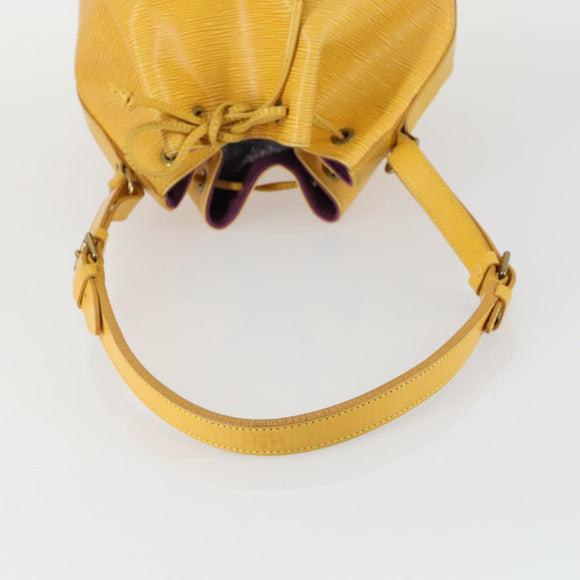 LOUIS VUITTON Epi Petit Noe Shoulder Bag Yellow M44109 LV Auth ka1265