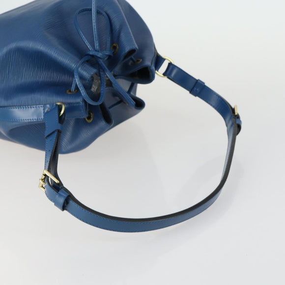 LOUIS VUITTON Epi Petit Noe Shoulder Bag Blue M44105 LV Auth ka1266